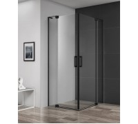 Душевой уголок Cezares Slider 900-1000x900-1000x1950 SLIDER-A-2-90/100-C-NERO профиль черный/матовый, стекло прозрачное