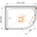 Душевой уголок Cezares Anima 1200x900x2000 ANIMA-W-RH-1-120/90-C-Cr профиль хром, стекло прозрачное