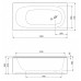 Акриловая ванна Cezares Eco 140х70 ECO-140-70-40-W37