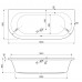 Акриловая ванна Cezares Metauro Wall 180х80 METAURO-wall-180-80-40-W37