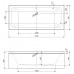 Акриловая ванна Cezares Plane 170х75 PLANE-170-75-45-W37