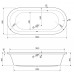 Акриловая ванна Cezares Metauro Central 180х80 METAURO-Central-180-80-40-W37