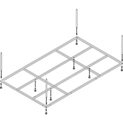 Металлический каркас для ванны Cezares 190x145 PLANE_DUO-MF