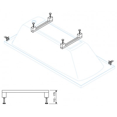Ножки для прямоугольных акриловых ванн Cezares LEG-KIT-100