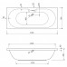 Акриловая ванна Cezares Calisto 170х70 CALISTO-170-70-45-W37
