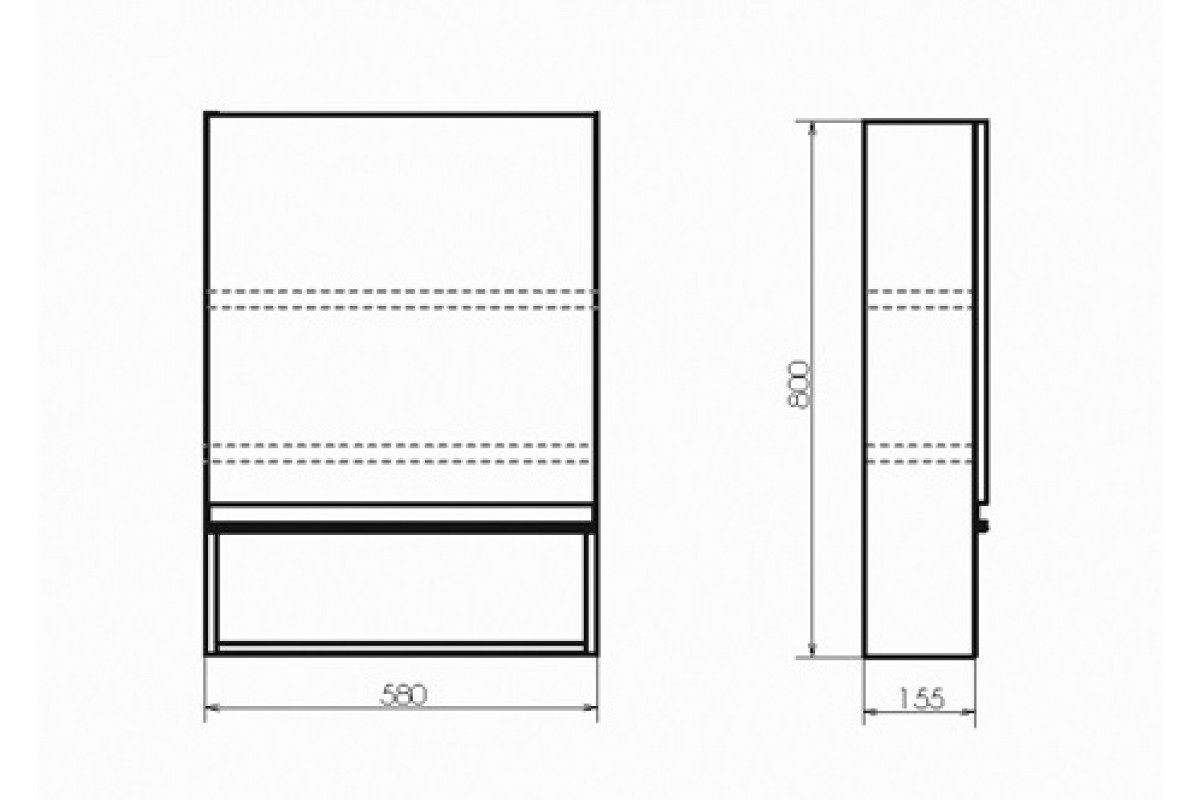 Шкаф comforty осло 60 бетон светлый