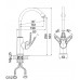 Смеситель D&K Rhein Eucharius DA1372422 для кухонной мойки