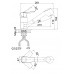Смеситель D&K Rhein Mosel DA1262501 для кухонной мойки с выдвижной лейкой