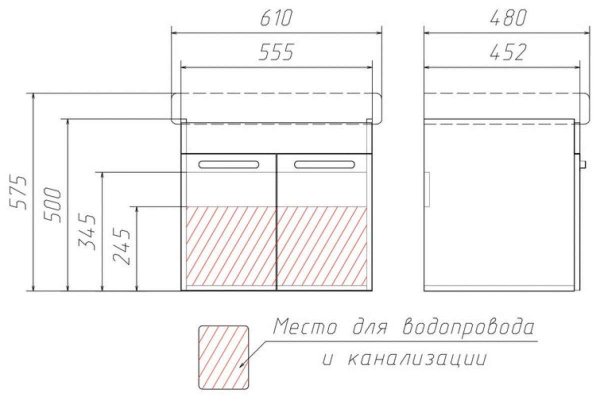 Арго 60 тумба домино