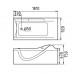 Акриловая ванна Gemy 181х92 с гидромассажем G9055 O L