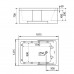 Акриловая ванна Gemy 181х121 с гидромассажем G9061 K L