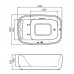 Акриловая ванна Gemy 180х120 с гидромассажем G9539