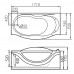 Акриловая ванна Gemy 171х92 с гидромассажем G9072 K L