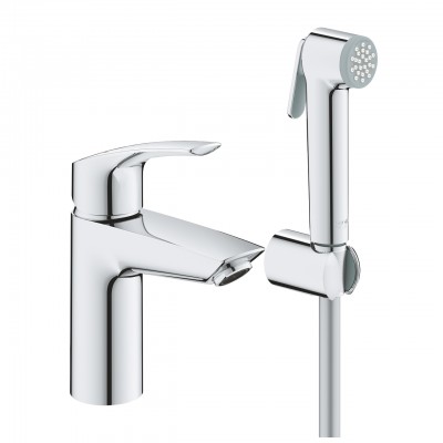 Смеситель Grohe Eurosmart 23124003 для раковины с гигиеническим душем, хром