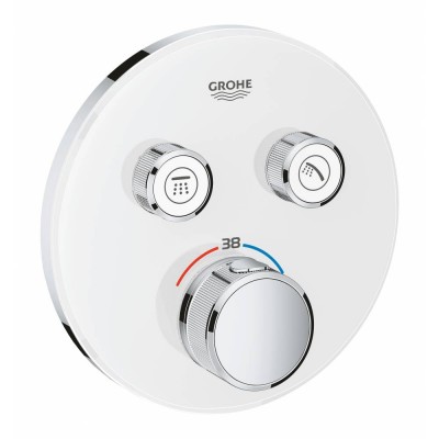 Смеситель Grohe Grohtherm SmartControl 29151LS0 встраиваемый, для ванны и душа с термостатом, белая луна