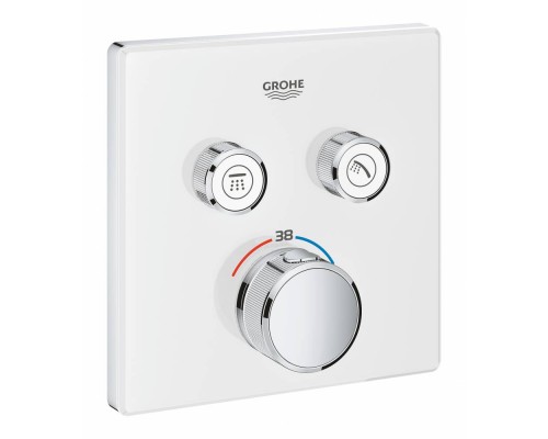 Смеситель Grohe Grohtherm SmartControl 29156LS0 для ванны и душа с термостатом, белая луна