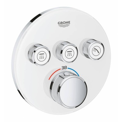 Смеситель Grohe Grohtherm SmartControl 29904LS0 встраиваемый, для ванны и душа с термостатом, белая луна