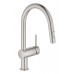 Смеситель Grohe Minta 32321DC2 для кухонной мойки с вытяжной лейкой, суперсталь