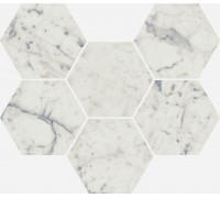 Мозаика Italon Charme Extra Carrara Hexagon 25х29 пат. 620110000065