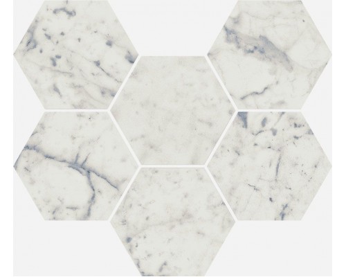 Мозаика Italon Charme Extra Carrara Hexagon 25х29 пат. 620110000065