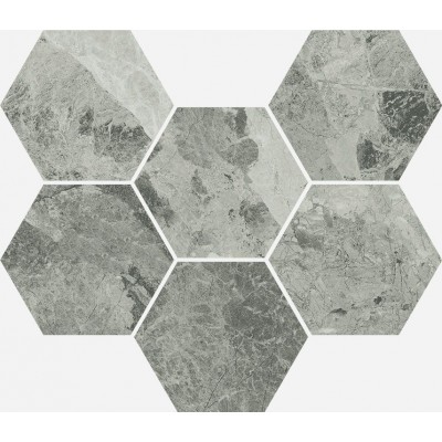 Мозаика Italon Charme Extra Silver Hexagon 25х29 пат. 620110000067