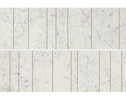 Керамическая вставка Italon Charme Extra Carrara Golden Line 25х75 600080000369