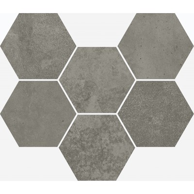 Мозаика Italon Terraviva Dark Hexagon 30х30 620110000110