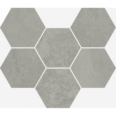 Мозаика Italon Terraviva Grey Hexagon 30х30 620110000109