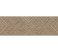 Керамическая плитка Kerama Marazzi Ламбро 40x120 коричневый обрезной структура 14039R