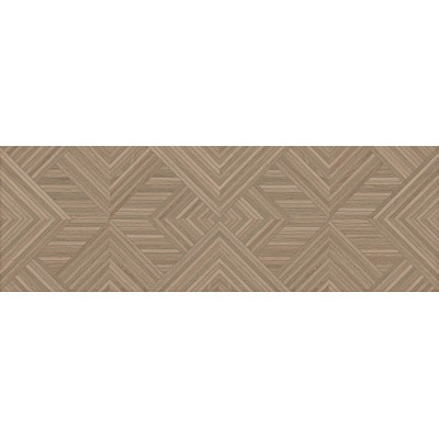 Керамическая плитка Kerama Marazzi Ламбро 40x120 коричневый обрезной структура 14039R