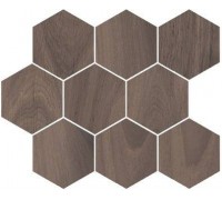 Мозаика Kerama Marazzi Монруж полотно 37х31 из 9 частей 12х10,4 бежевый тёмный SG1001N