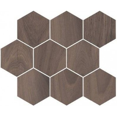 Мозаика Kerama Marazzi Монруж полотно 37х31 из 9 частей 12х10,4 бежевый тёмный SG1001N