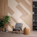 Керамическая плитка Kerama Marazzi Ламбро 40x120 коричневый обрезной структура 14039R