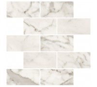 Мозаика Kerranova Marble Trend 30,7х30,7 Carrara K-1000/LR/m13/307x307x10