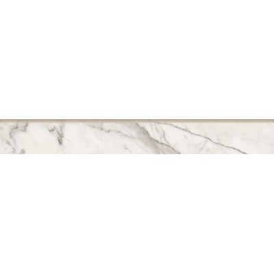 Плинтус Kerranova Marble Trend 7,6х60 Carrara K-1000/LR/p01/76x600x10