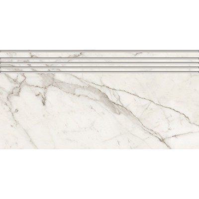 Ступень Kerranova Marble Trend 29,4х60 Carrara K-1000/LR/st01/294x600x10