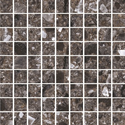 Мозаика Kerranova Terrazzo 30х30 Dark Grey K-333/MR/m01/300x300x10