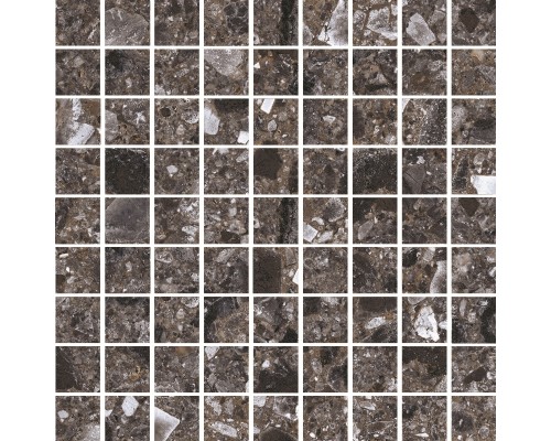 Мозаика Kerranova Terrazzo 30х30 Dark Grey K-333/MR/m01/300x300x10