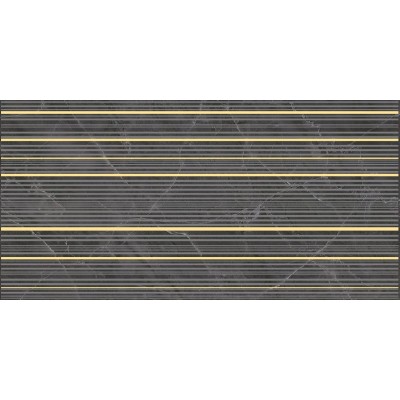 Керамический декор Laparet Olimpus Race 25x50 чёрный VT\E88\34030