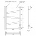 Полотенцесушитель электрический Point Феникс П5 500x600 PN15856 диммер справа, хром