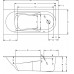 Акриловая ванна Riho Lazy Right 170х75 без гидромассажа B079001005