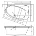Акриловая ванна Riho Lugo 160х70 без гидромассажа B138001005