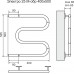 Полотенцесушитель электрический Terminus Электро 25 М-обр 400х500
