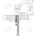 Смеситель Rossinka G02-61 для раковины, хром