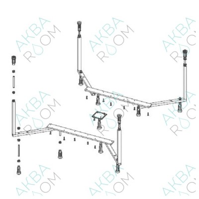 Опоры для ванны Excellent Great Arc HW-ST-NWA-8